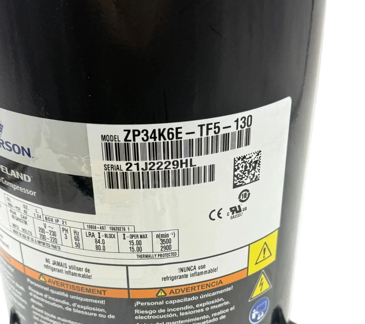 ZP34K6ETF5130 Genuine Copeland Scroll Copeland