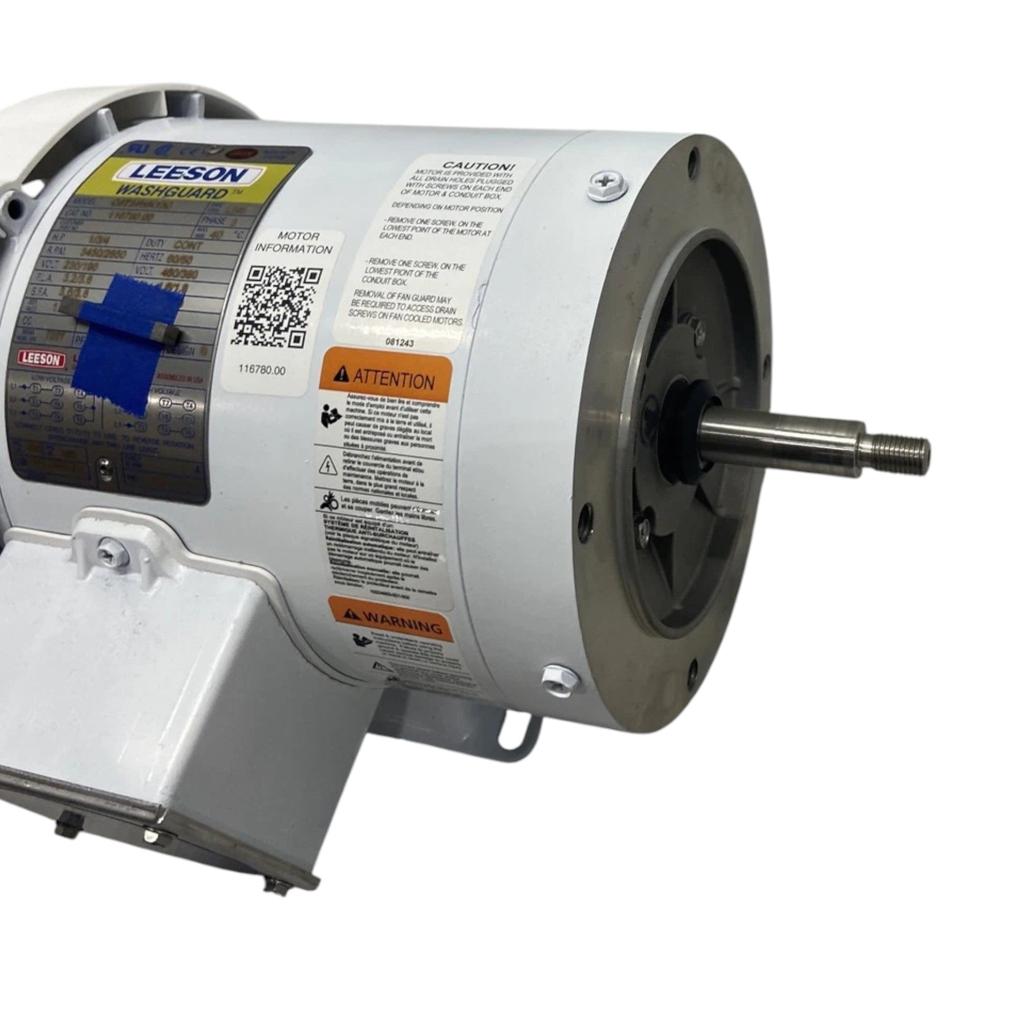 116780.00 Leeson 1HP Jet Pump Motor