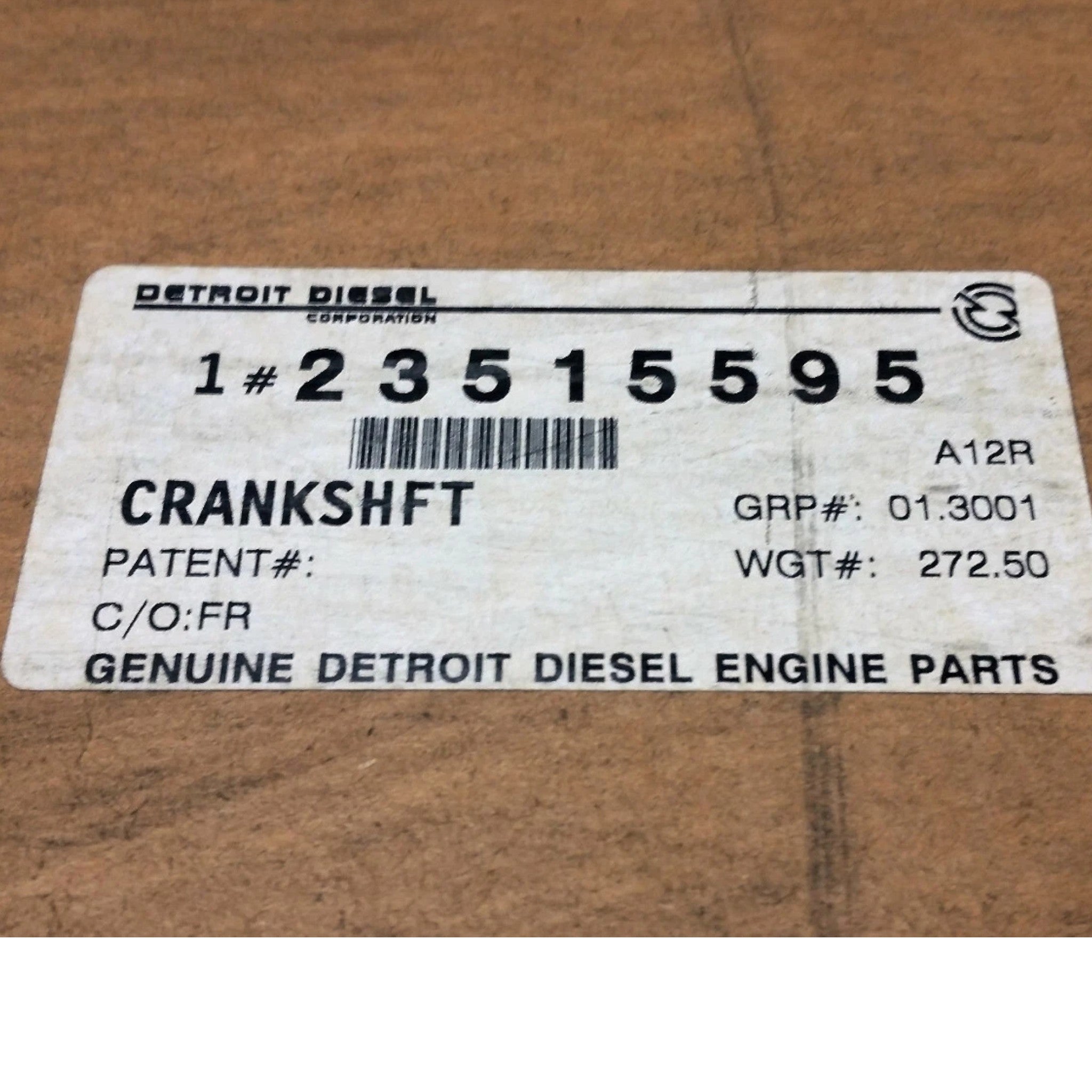 DDE-23515595SE Genuine Detroit Diesel Crankshaft
