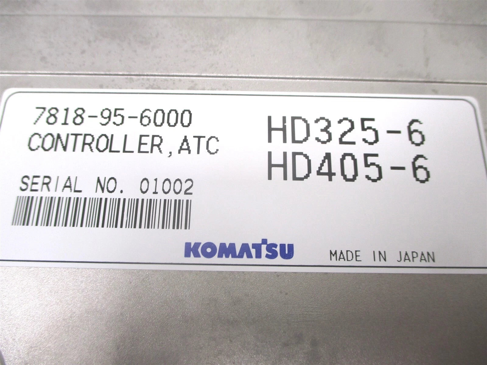 7818-95-6000 Genuine Komatsu Controller ATC