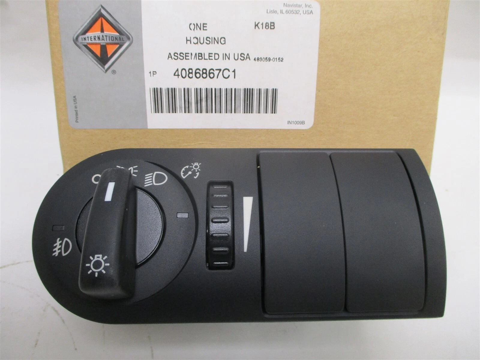New International Light Switch Control Housing W/ Fog