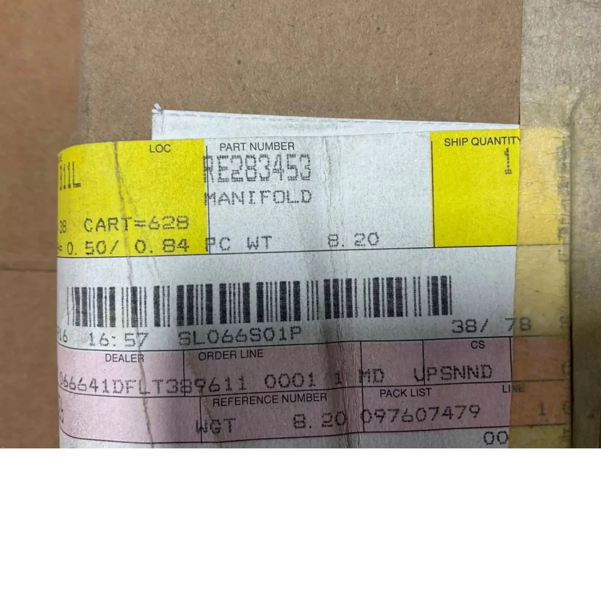 RE283453 Genuine John Deere Selective Control Valve Manifold
