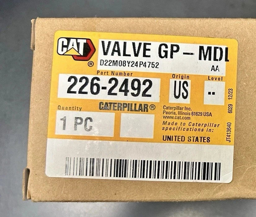 226-2492 Genuine CAT Modulating Solenoid Valve 24V