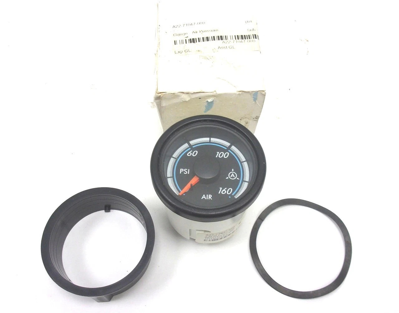 New for Freightliner 2-1/4" Black Air Pressure Gauge 0-160 PSI