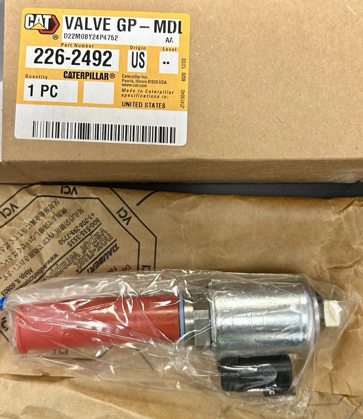 2262492 Genuine CAT Modulating Solenoid Valve 24V