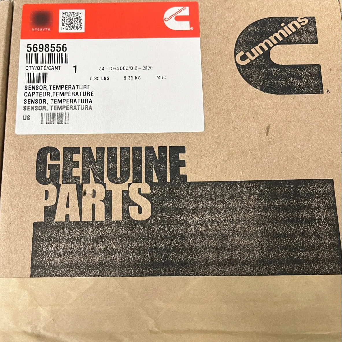 5698556 Genuine Cummins Temperature Sensor