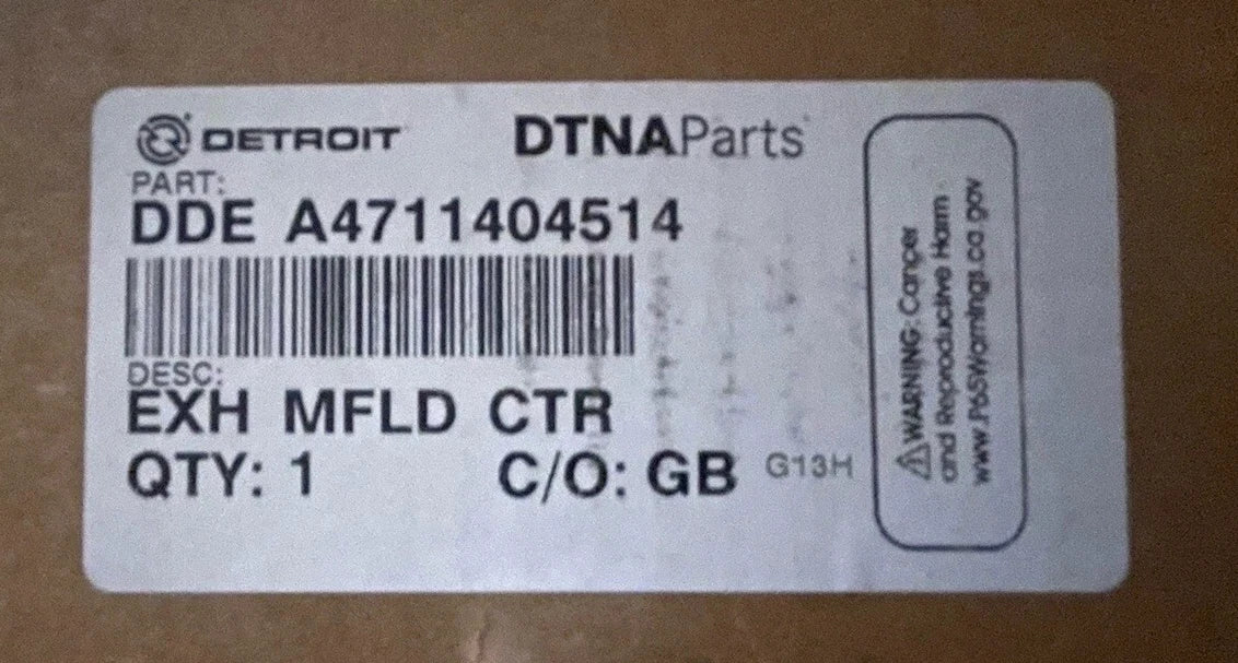 DDEA4711404514 Genuine Detroit Diesel Exhaust Manifold