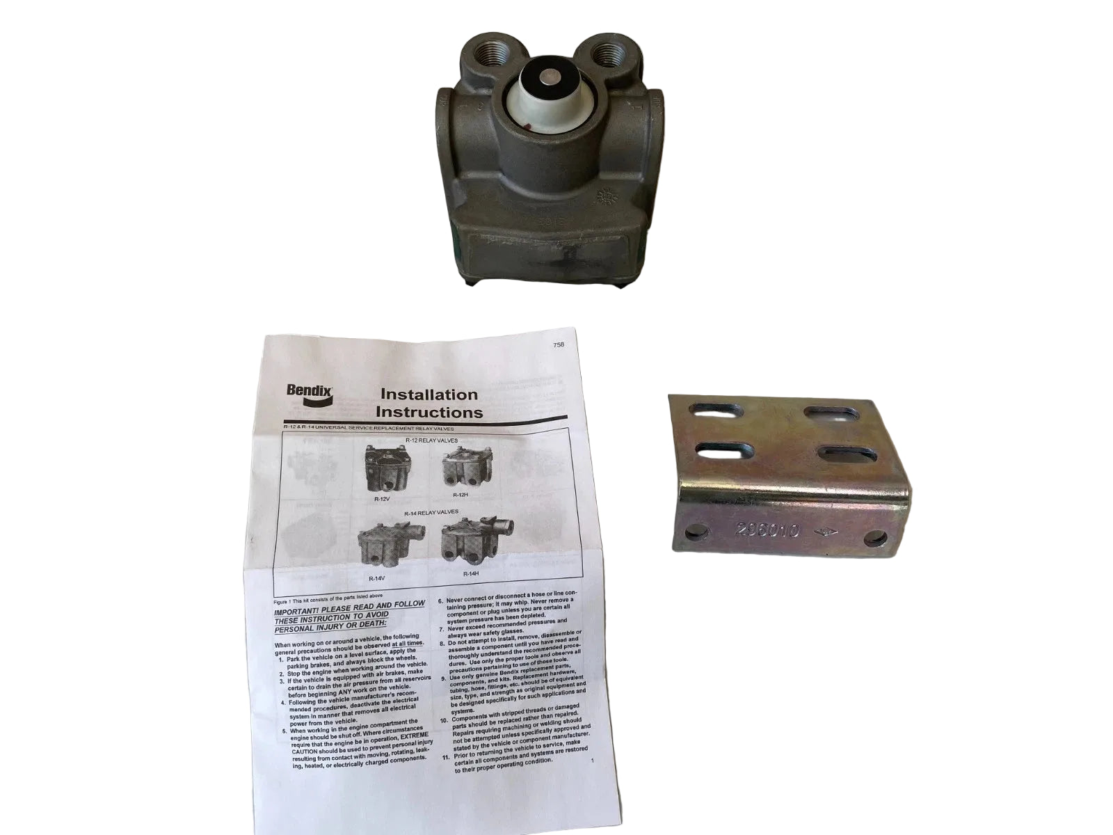 800484 Genuine Bendix R12 Air Brake Relay Valve