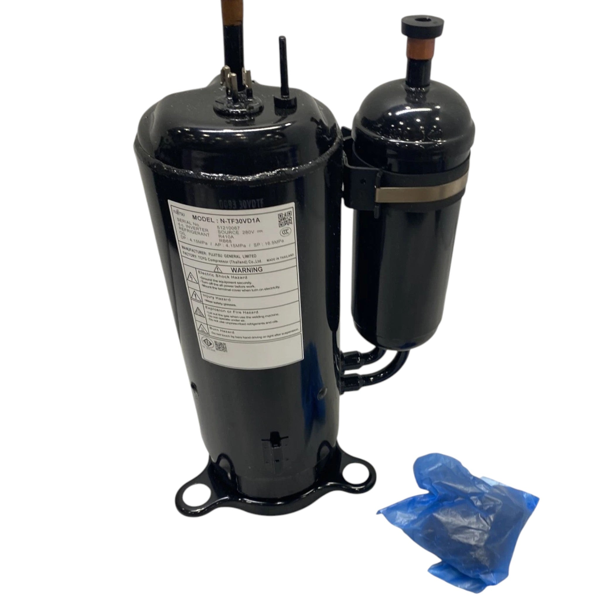 N-TF30VD1A Fujitsu Compressor Assembly 280V – ADVANCED TRUCK PARTS