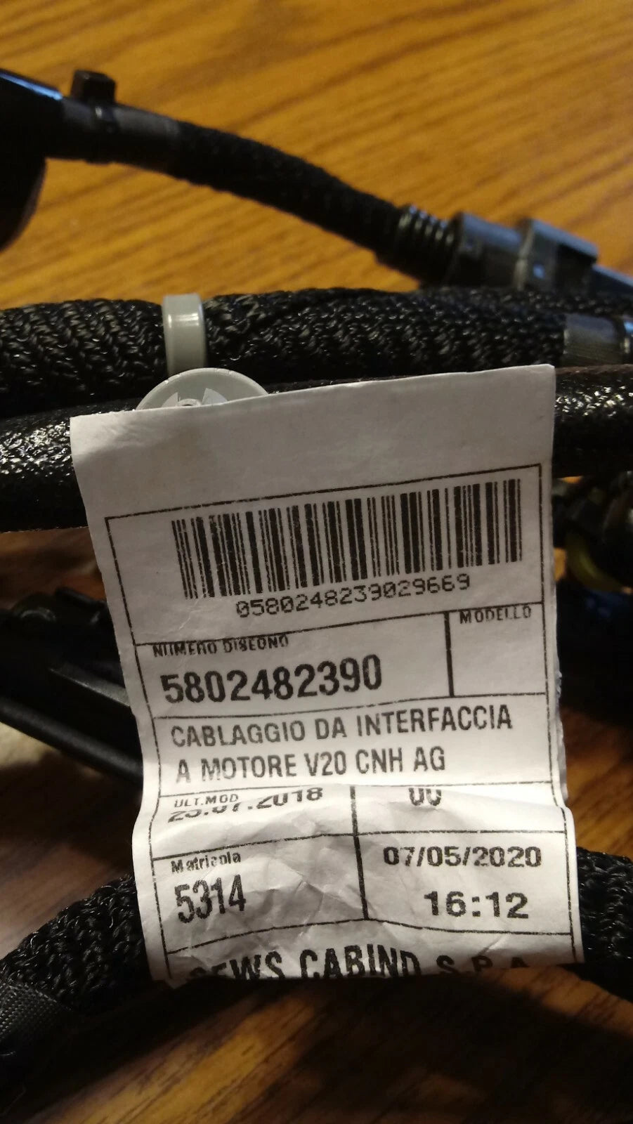 5802482390 Genuine CNH Wire Harness