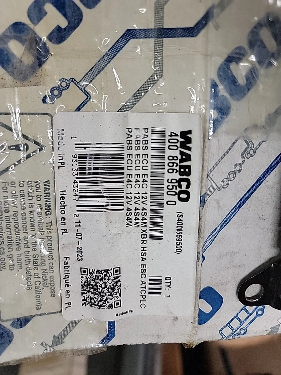 400 866 950 0 Genuine Wabco ECU ABS Control Module