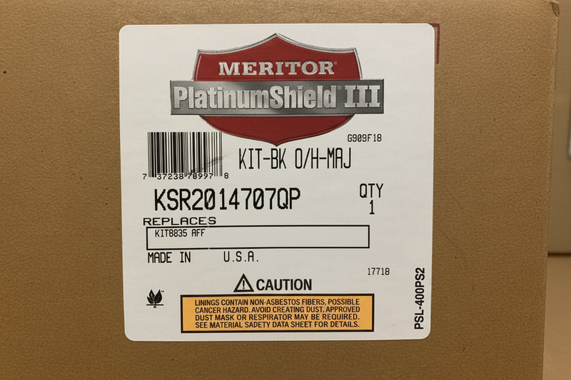 KSR2014707QP Genuine Meritor Brake Shoe