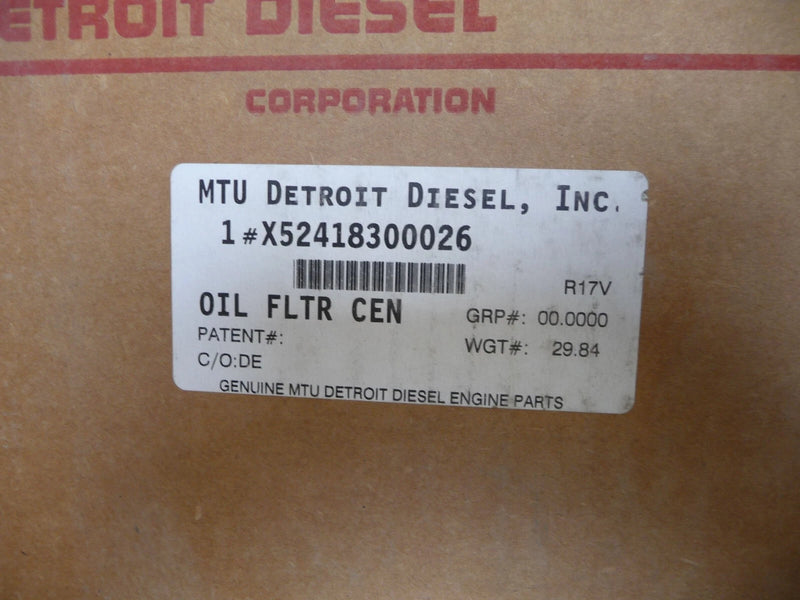 X52418300026 MTU Centrifugal Oil Filter