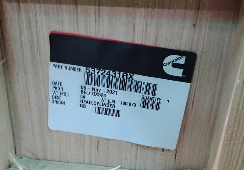 5372431 Genuine Cummins Cylinder Head