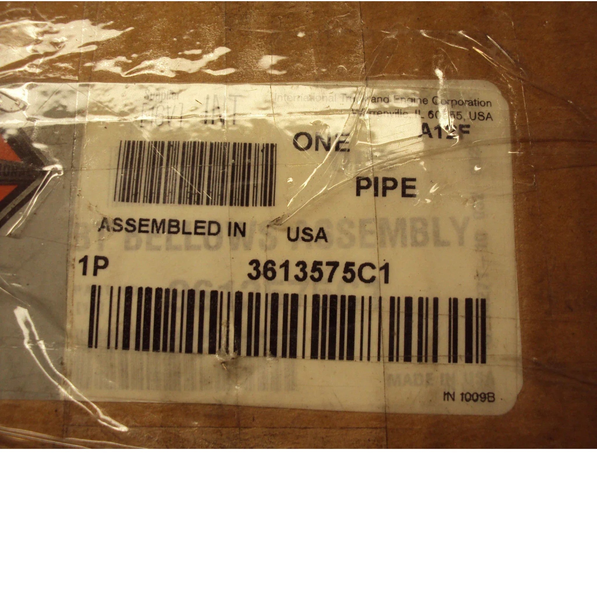 3613575C1 Genuine International Exhaust Bellows Pipe