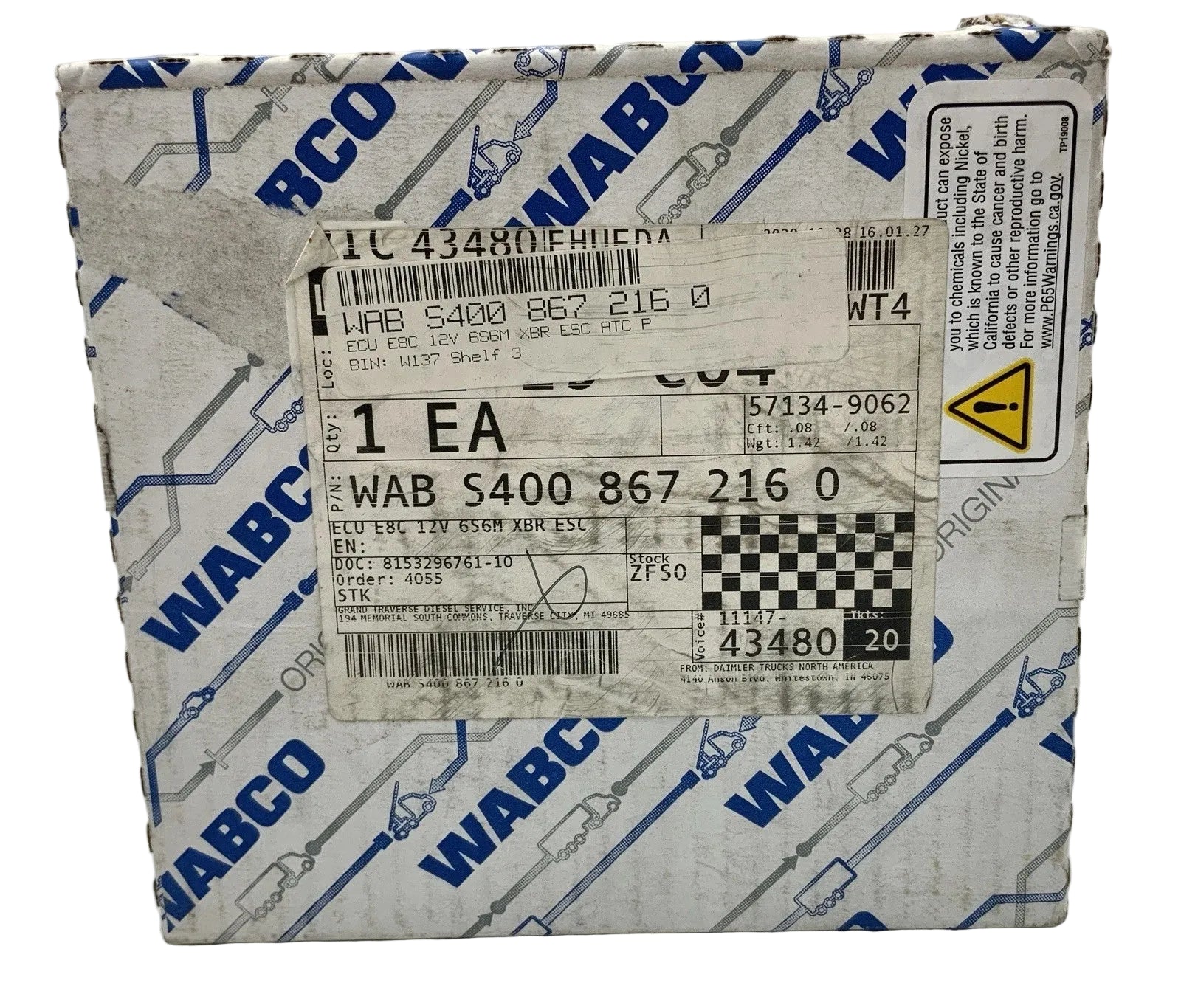 400 867 216 0 Wabco Electronic Control Unit  12V