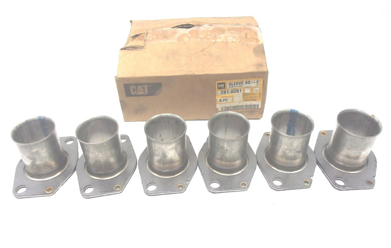 New Genuine for Caterpillar Engine Exhaust Manifold Sleeve (qty 6)