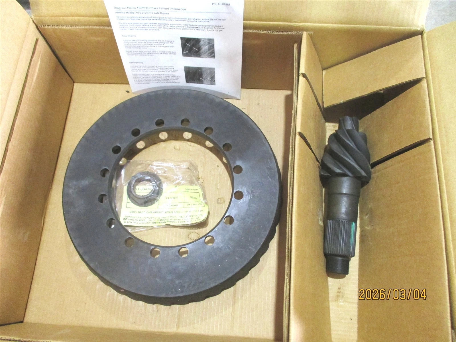 New Spicer 211494 Differential Ring Gear Pinion Set R404 7.17