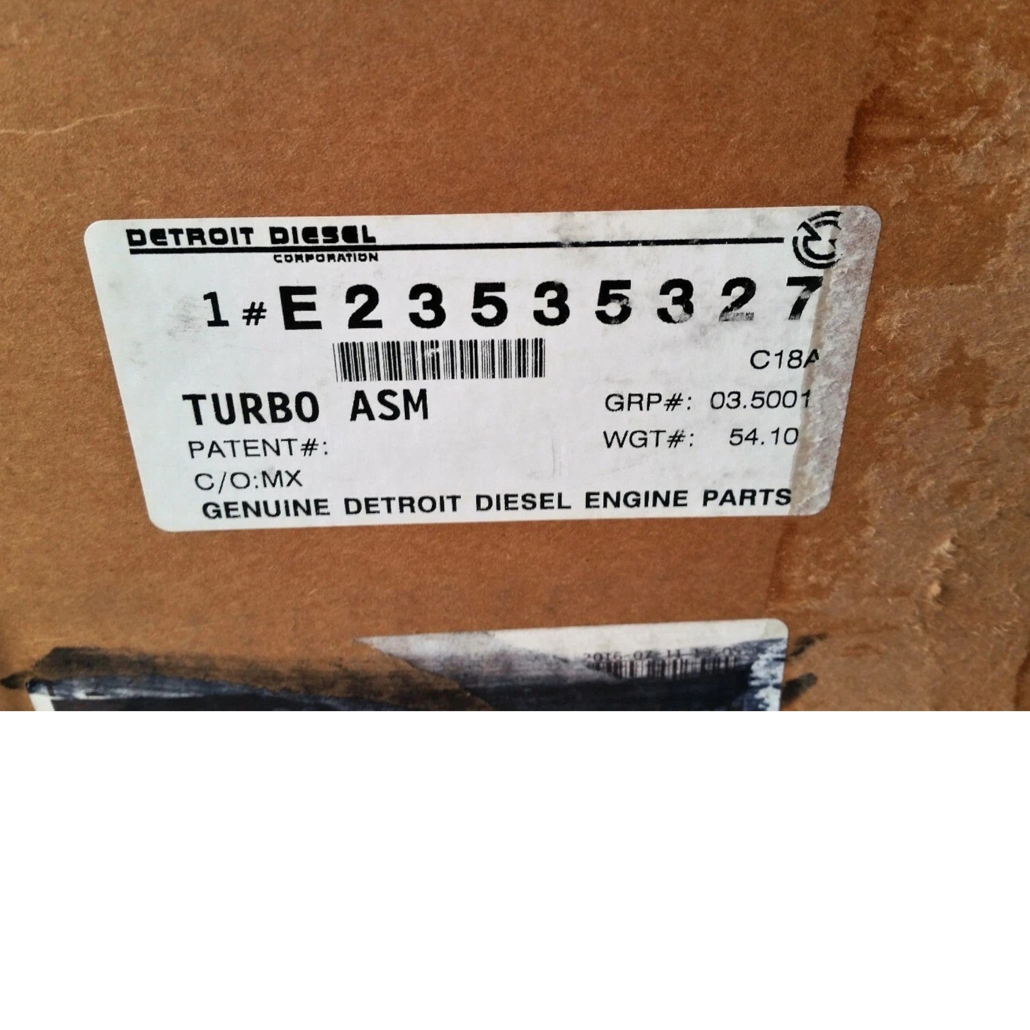 23535327 Genuine Detroit Diesel Turbocharger Assembly