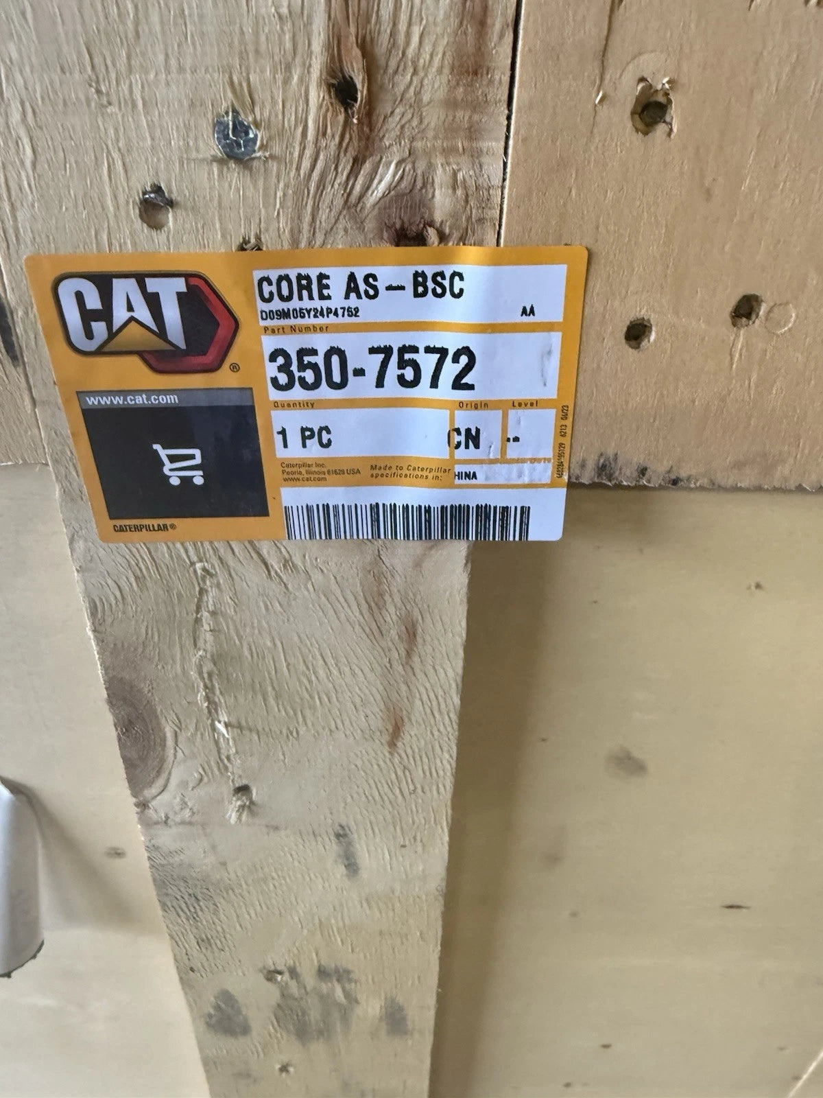 350-7572 Genuine CAT Aftercooler Core