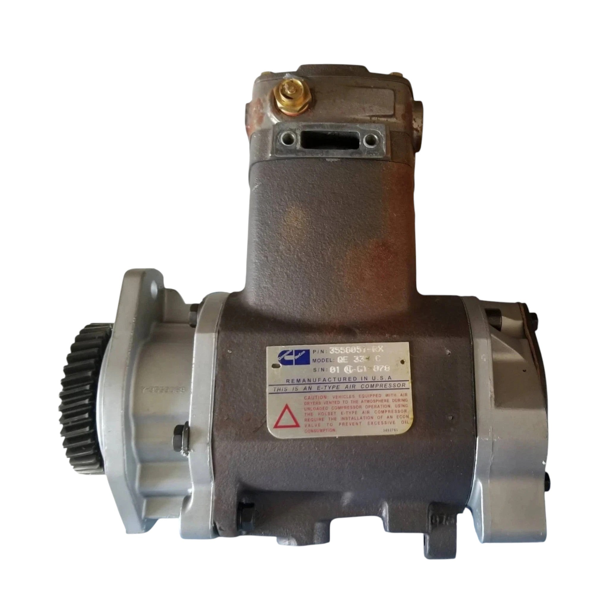 3558051RX Genuine Cummins 1 Cylinder Air Compressor