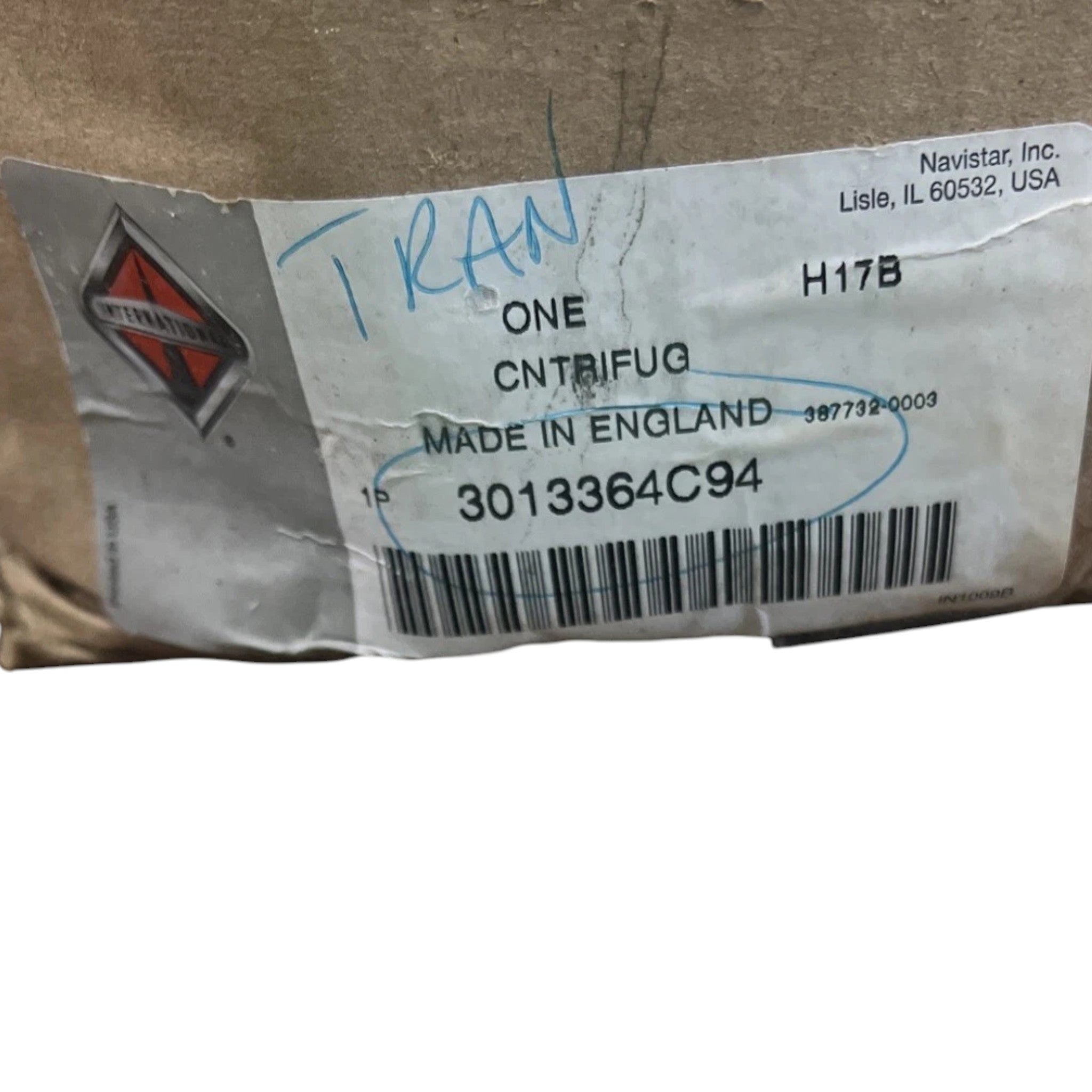 3013364C94 Genuine International Centrifuge Assembly