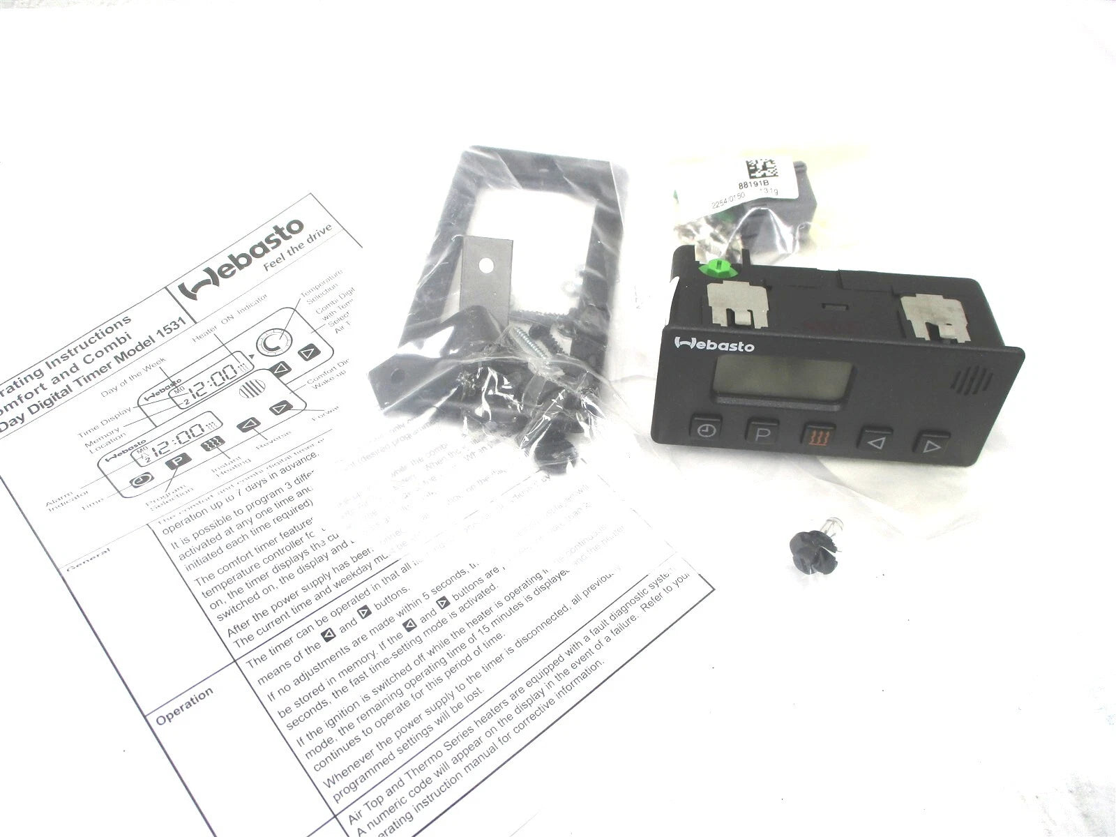 New Genuine Webasto 12V 1531 Timer Kit 85339C