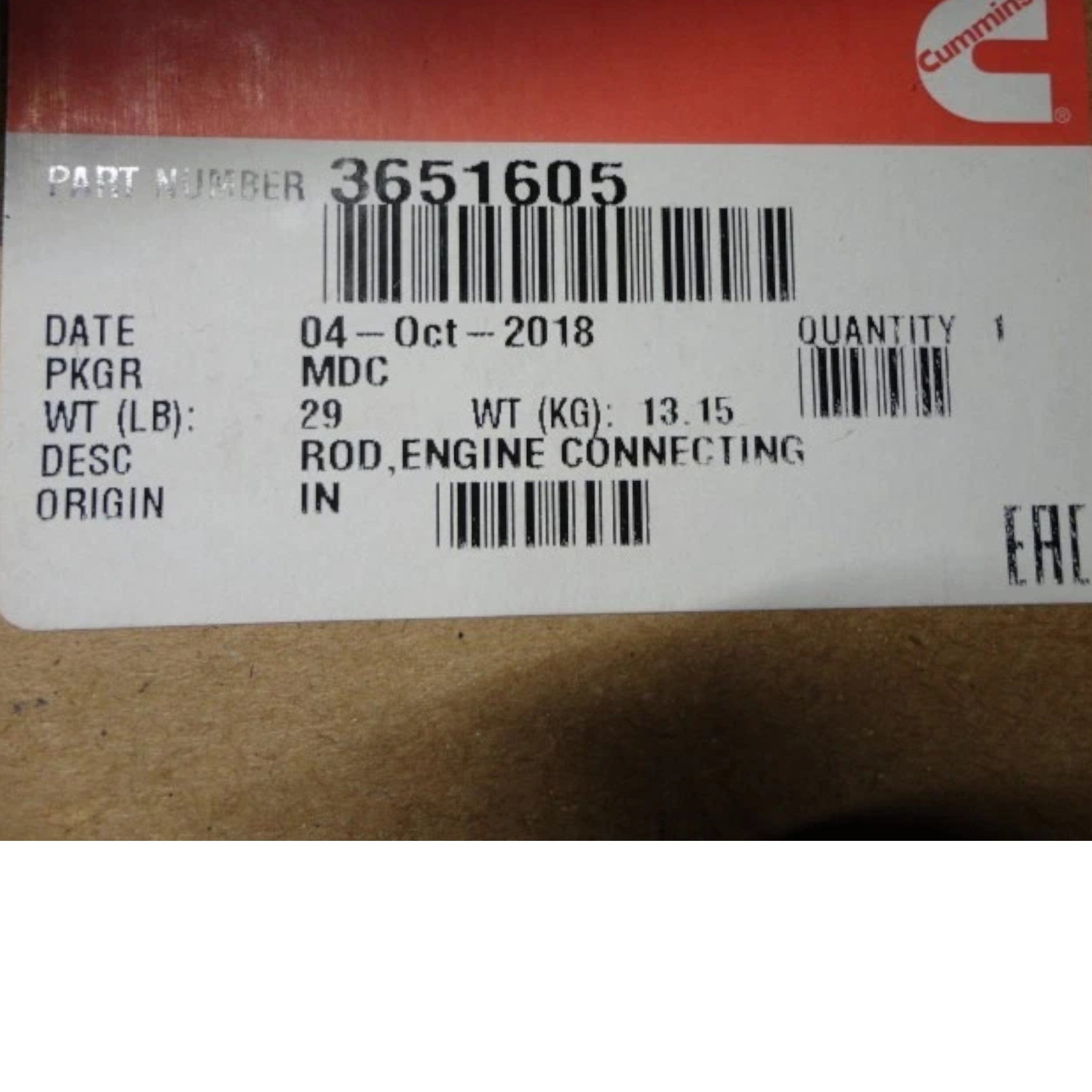 3915554 Genuine Cummins Engine Connecting Rod