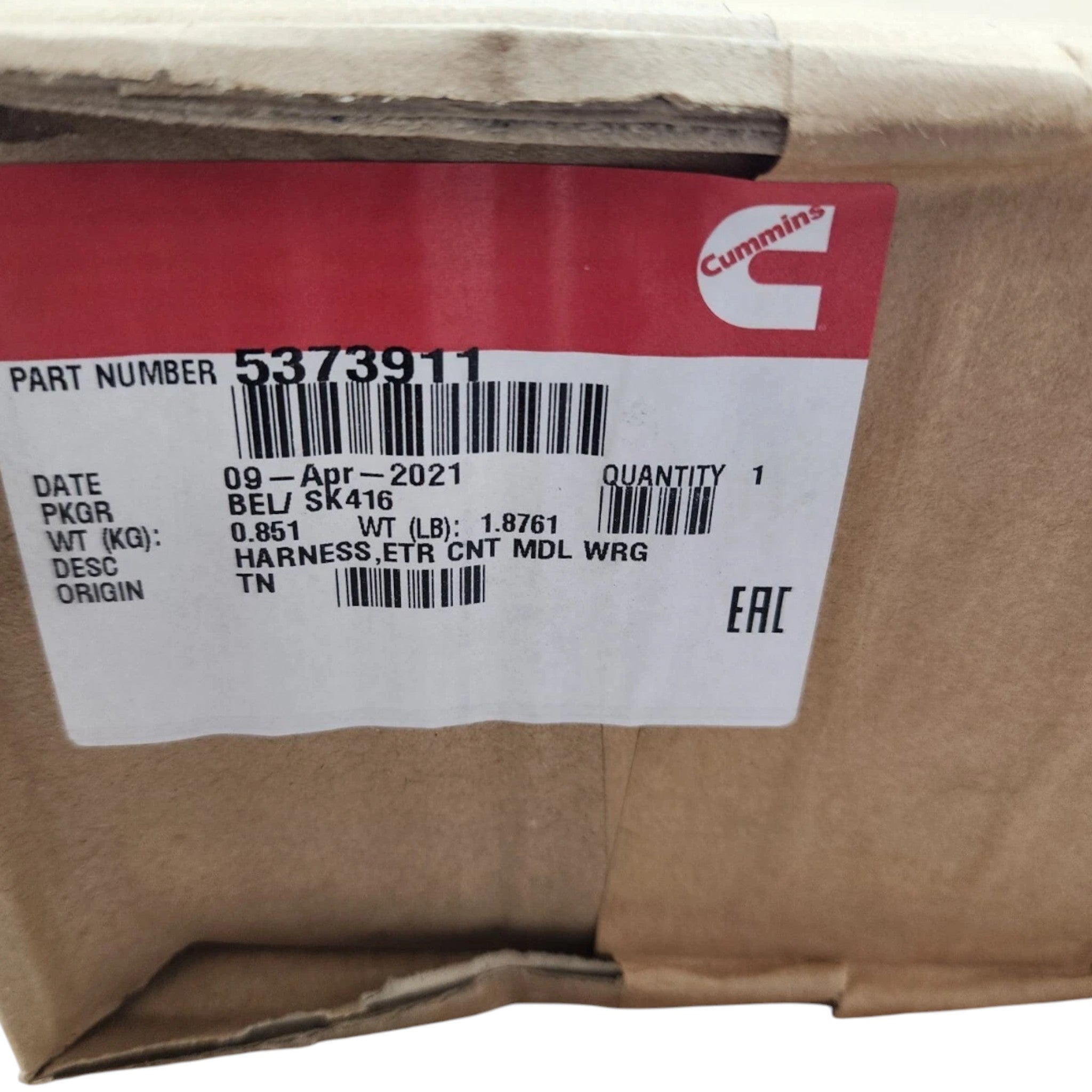 5373911 Genuine Cummins Electronic Control Module Wiring Harness