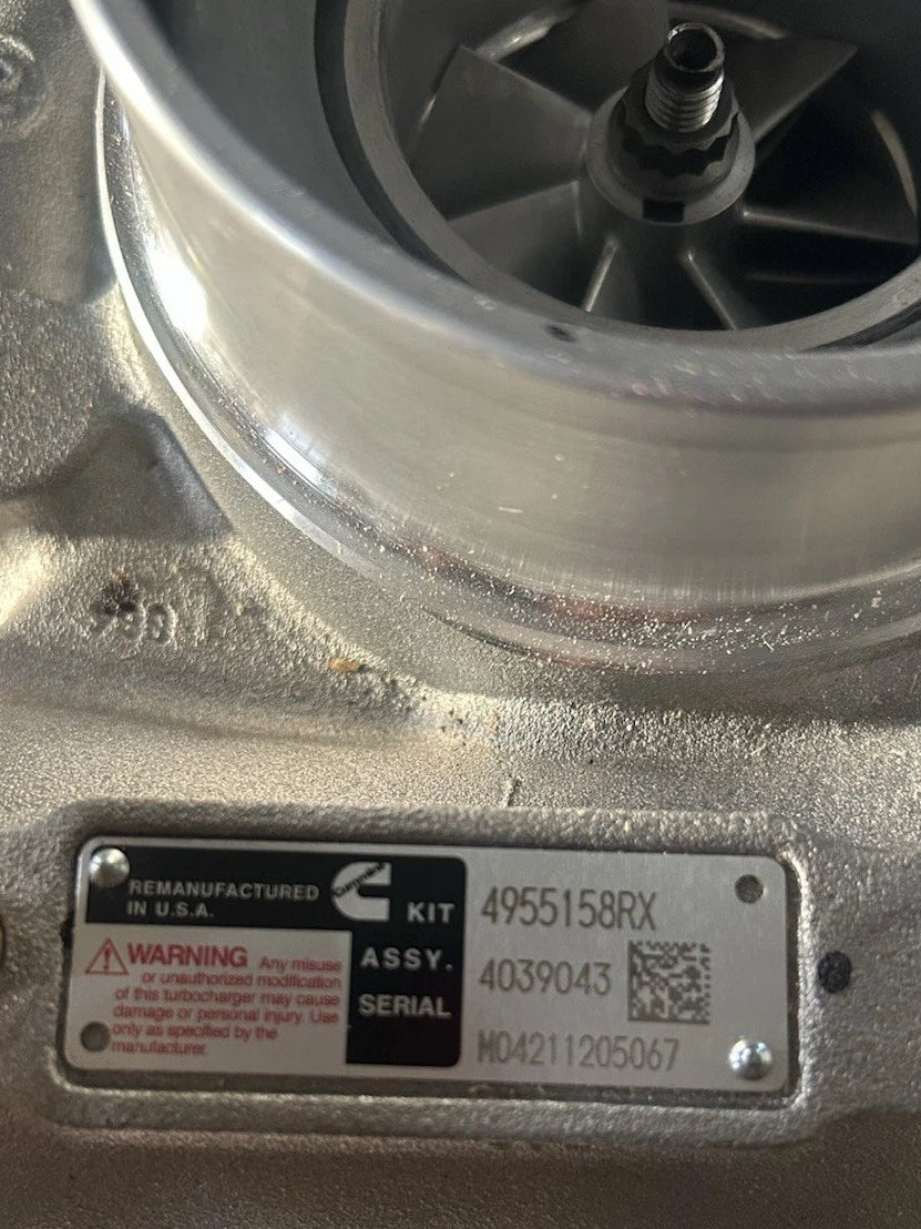 4955158RX Genuine Cummins Turbocharger HX35W For QSB 6.7L