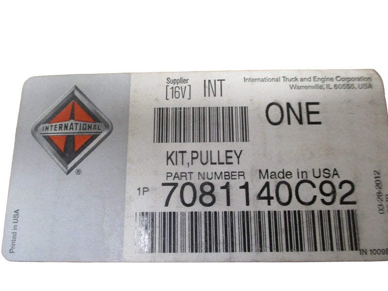 7081140C91 Genuine International Fan Drive Puley