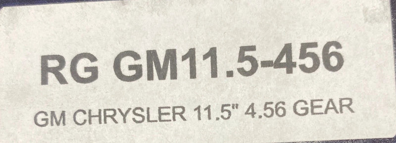 RG GM11.5-456 Gm Chrysler Ring and Pinion Gear