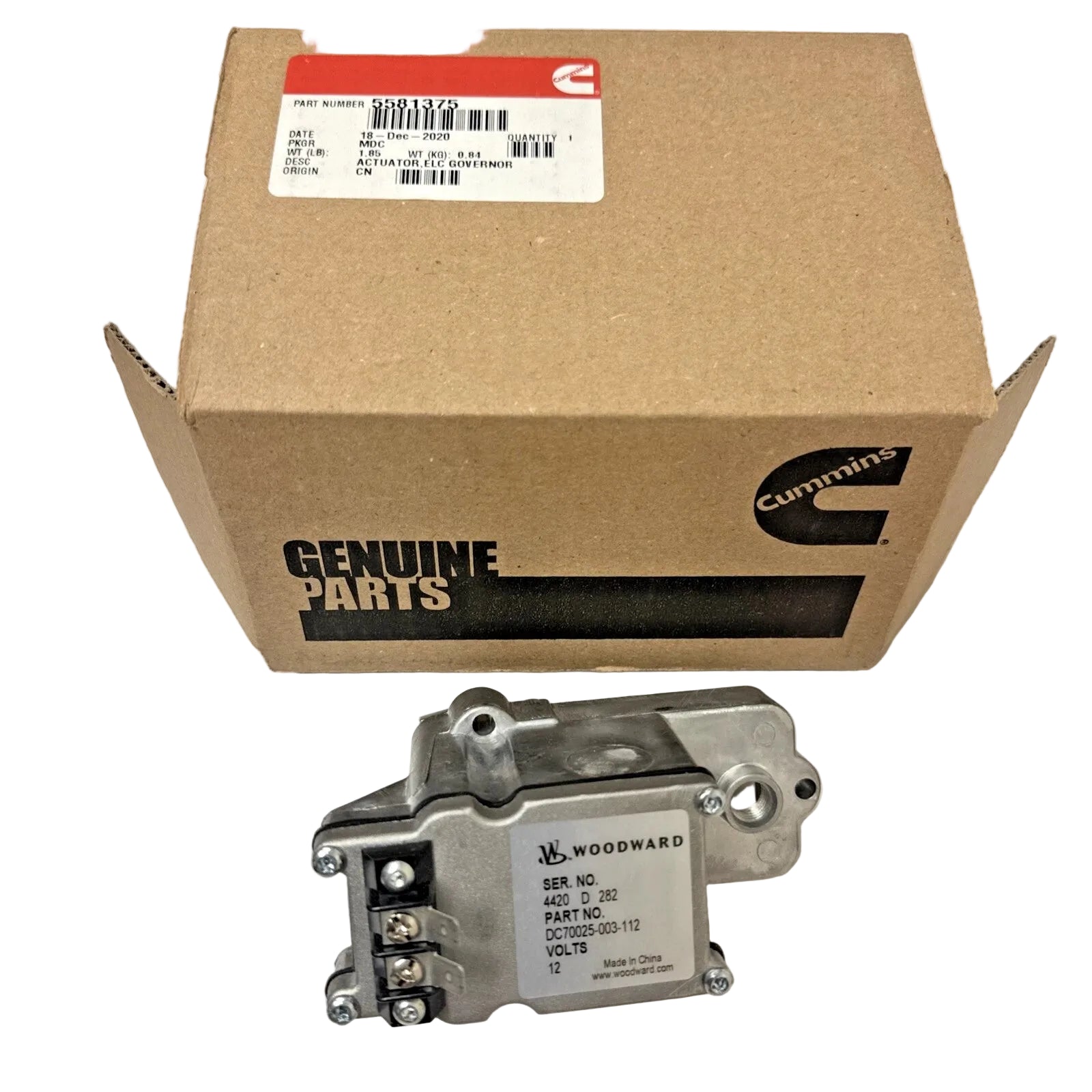 5581375 Genuine Cummins STANADYNE “D” Electronic Governor, Actuator