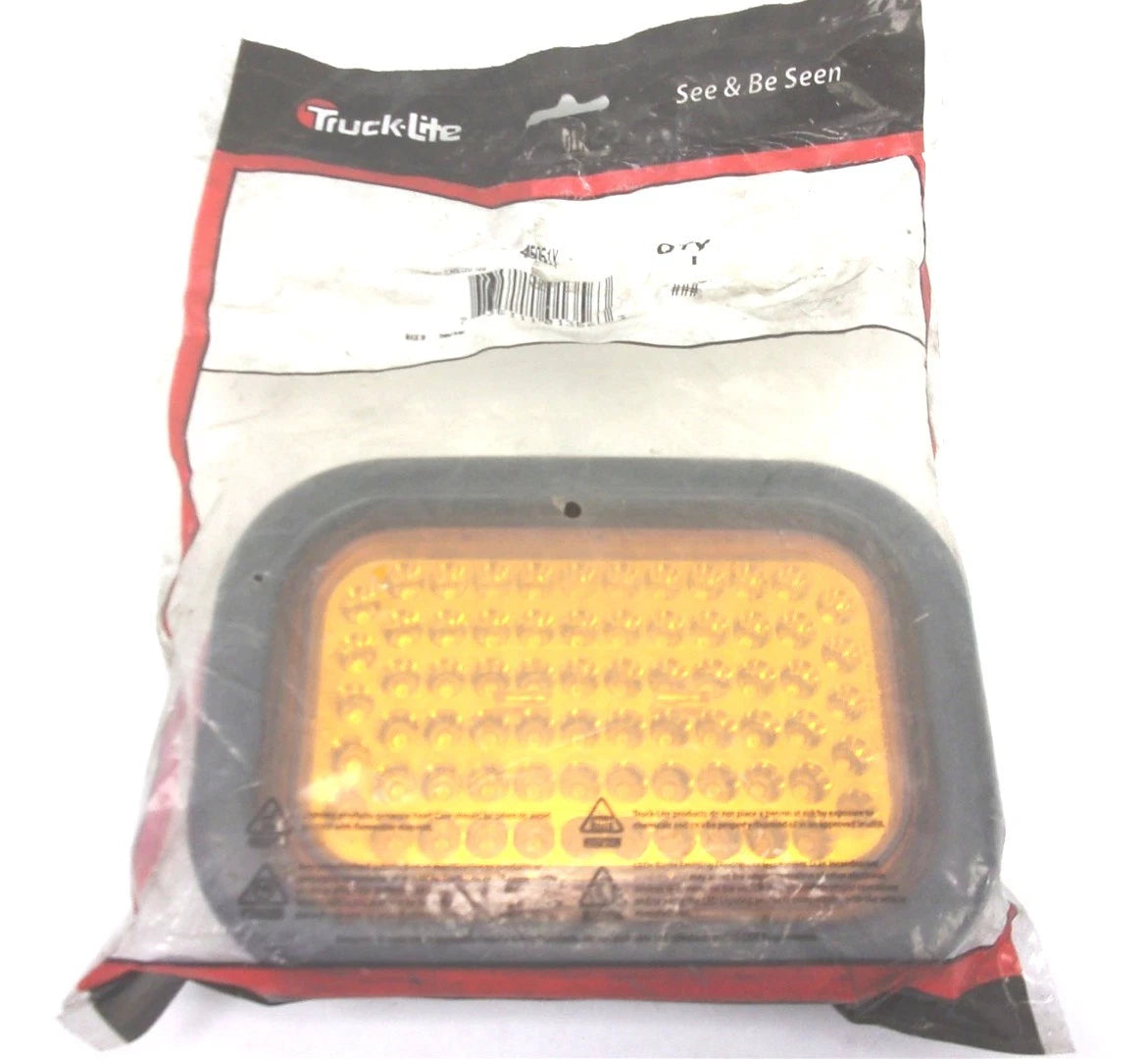 New OEM Truck-Lite 45 Series Amber Rectangular LED Rear Turn Signal Light