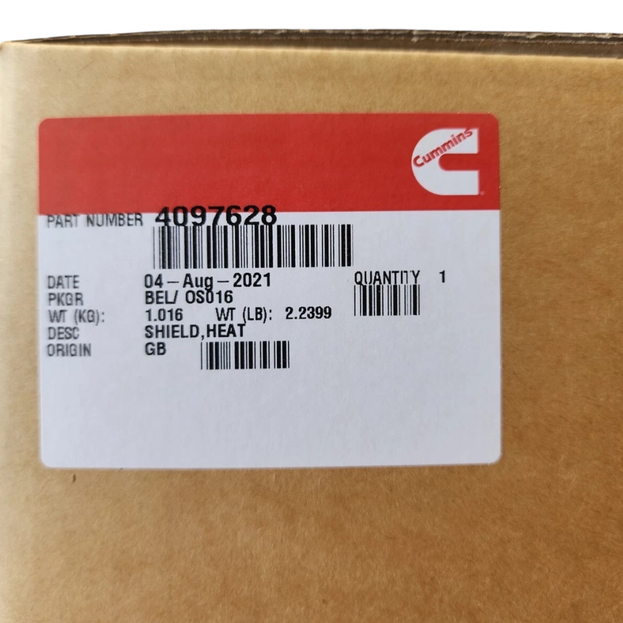 4097628 Genuine Cummins Heat Shield