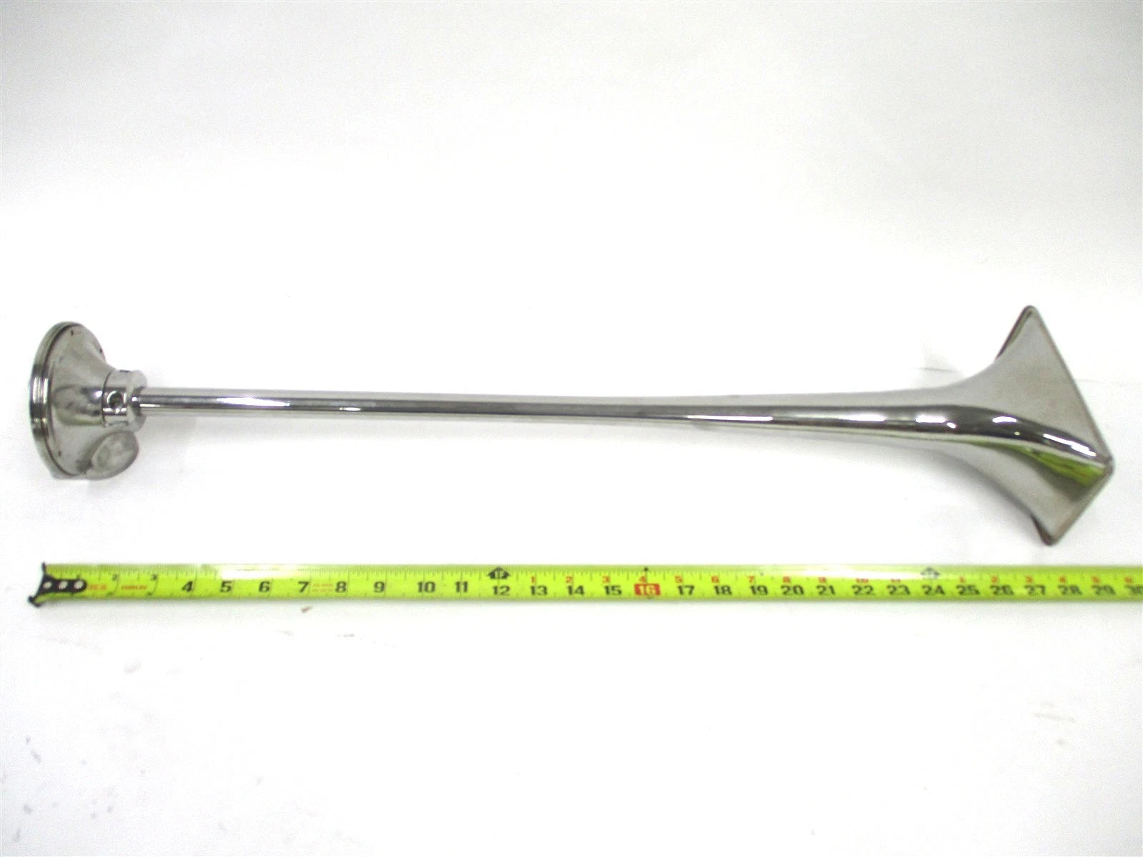 For Grover Single Trumpet Chrome Air Horn 28" Long 4 X 6-1/2" Rectangle