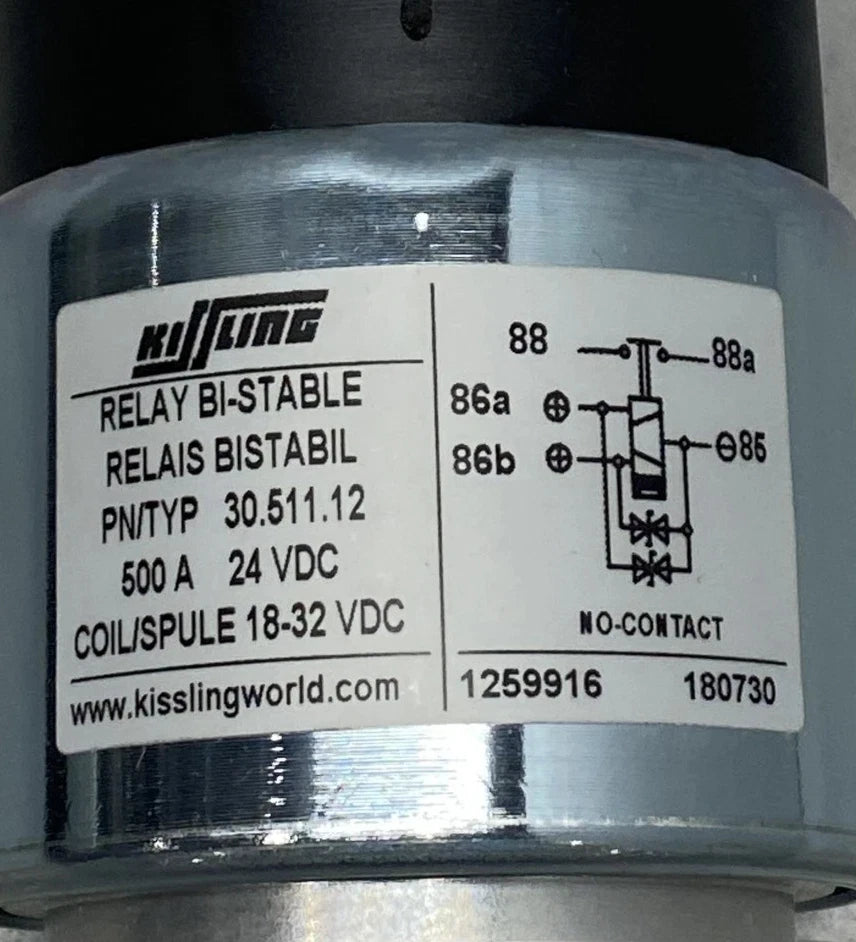 30-511-12 Kissling General Purpose Power Relay 24V