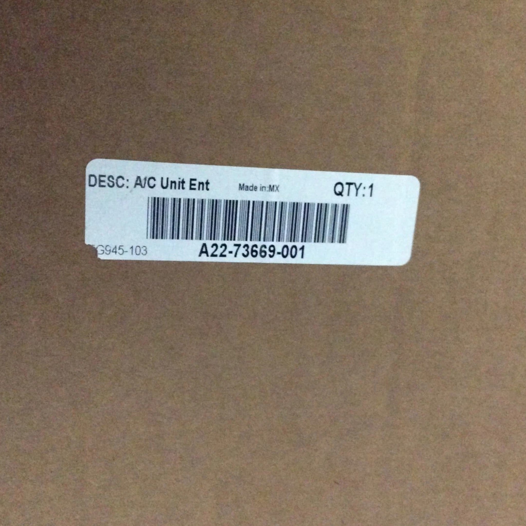 A2273669000 Freightliner HVAC Auxiliary Unit