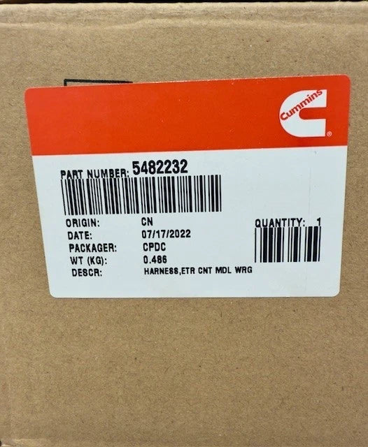 5482232 Genuine Cummins ETR Control Module Wiring Harness