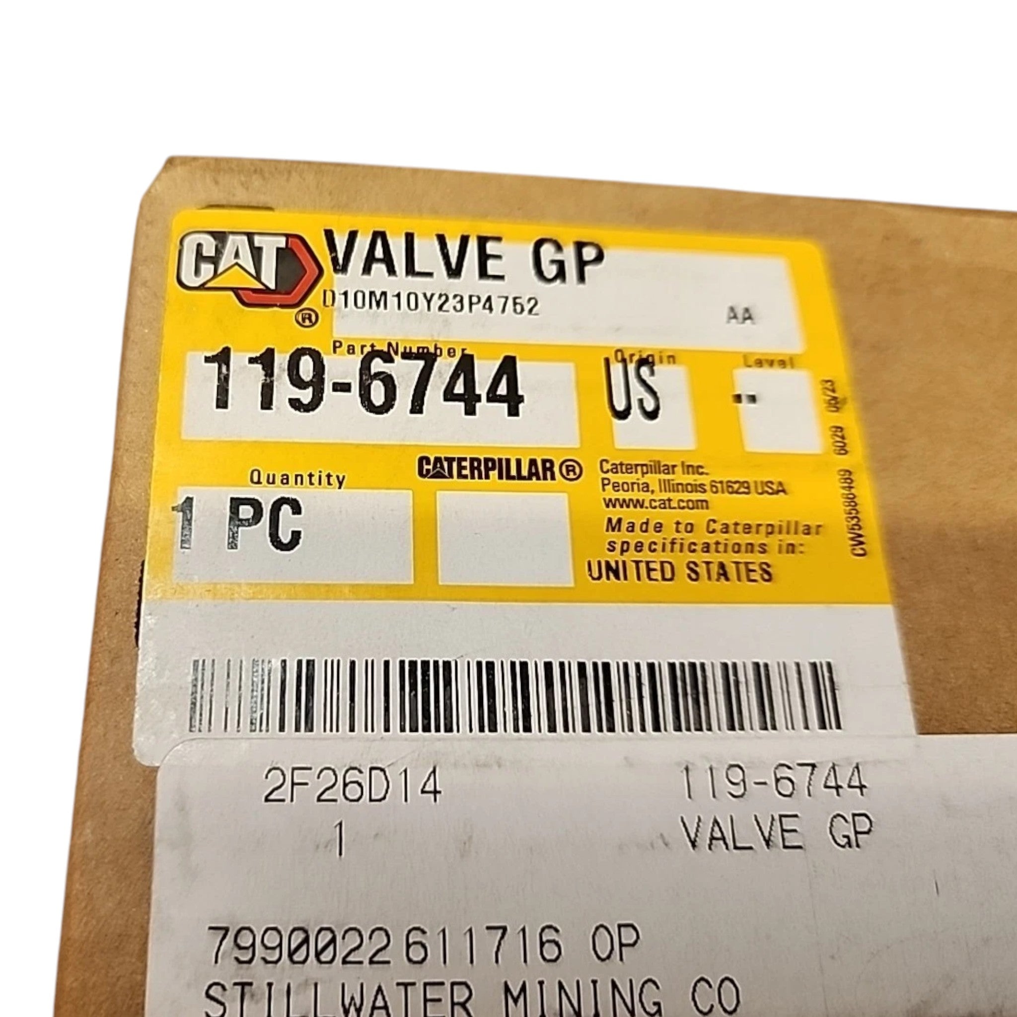 1196744 Genuine CAT Valve Group-Brake Control