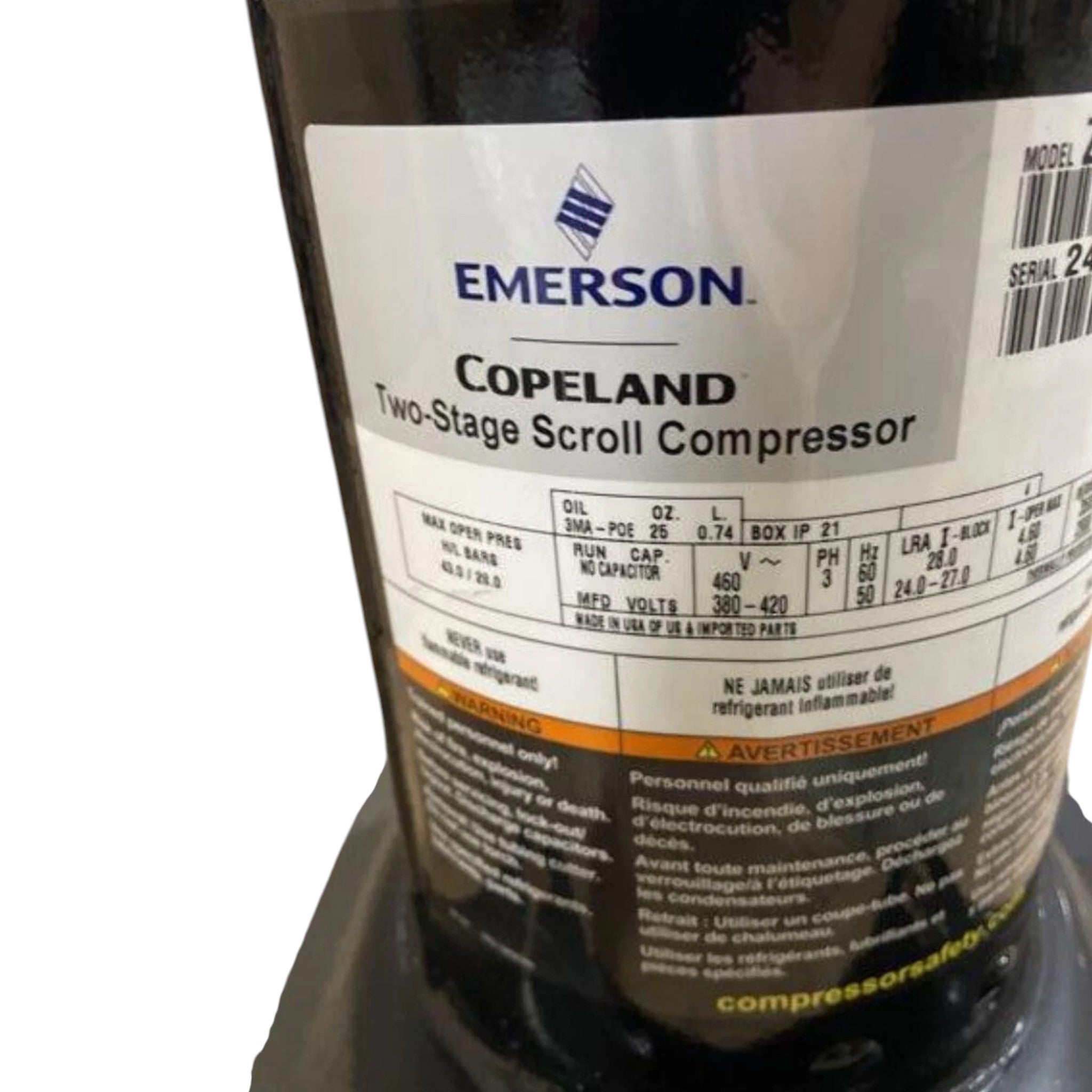 ZPS20K5E-TFD-130 Genuine Copeland Scroll Compressor
