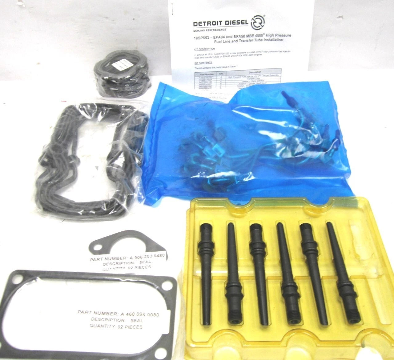 New Detroit Diesel High Pressure Fuel Line and Transfer Tube MBE4000