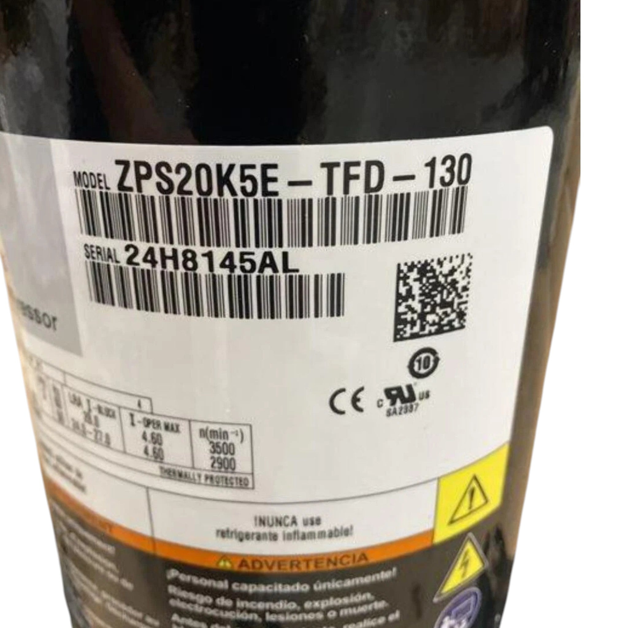 ZPS20K5E-TFD-130 Genuine Copeland Scroll Compressor