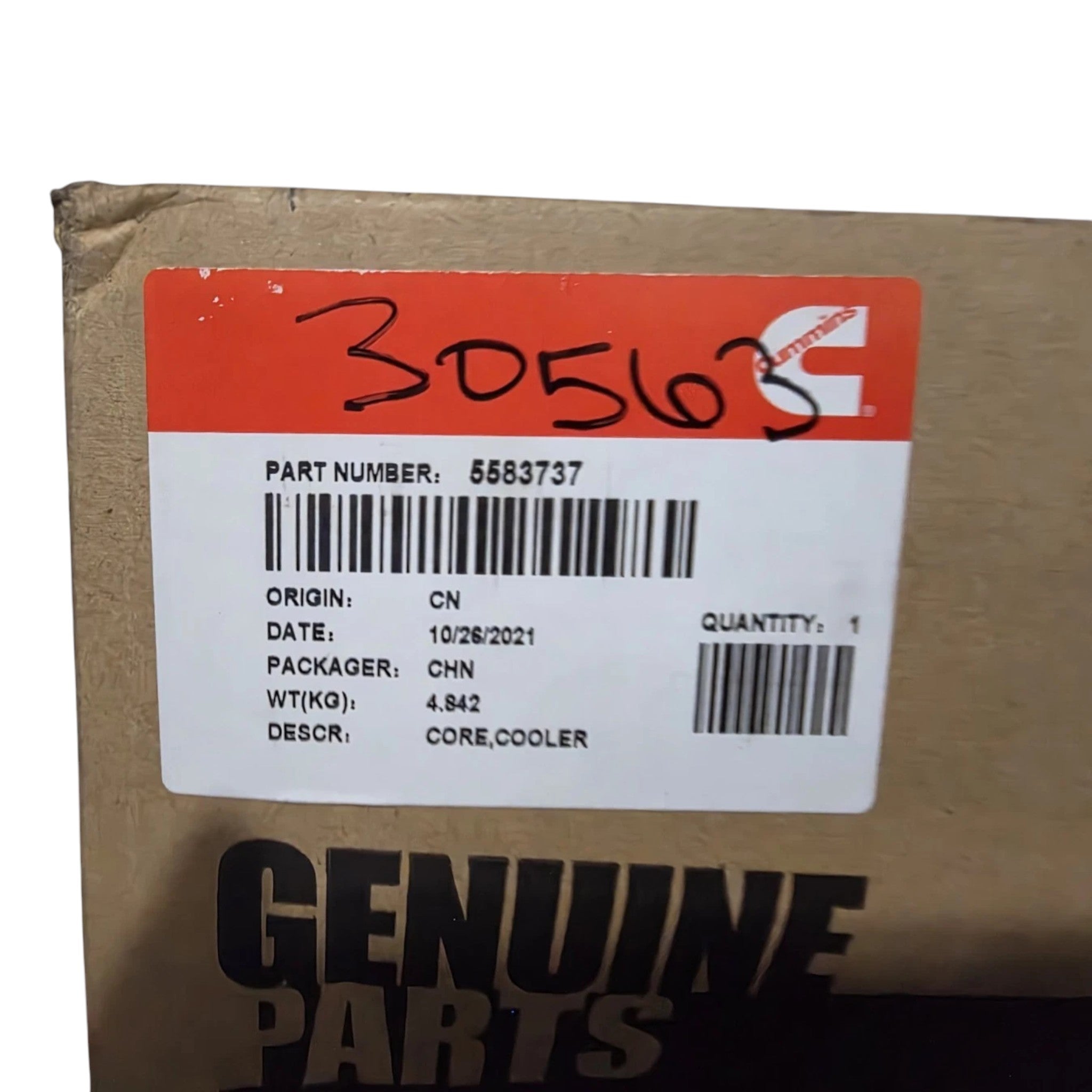 3974815 Genuine Cummins Oil Cooler
