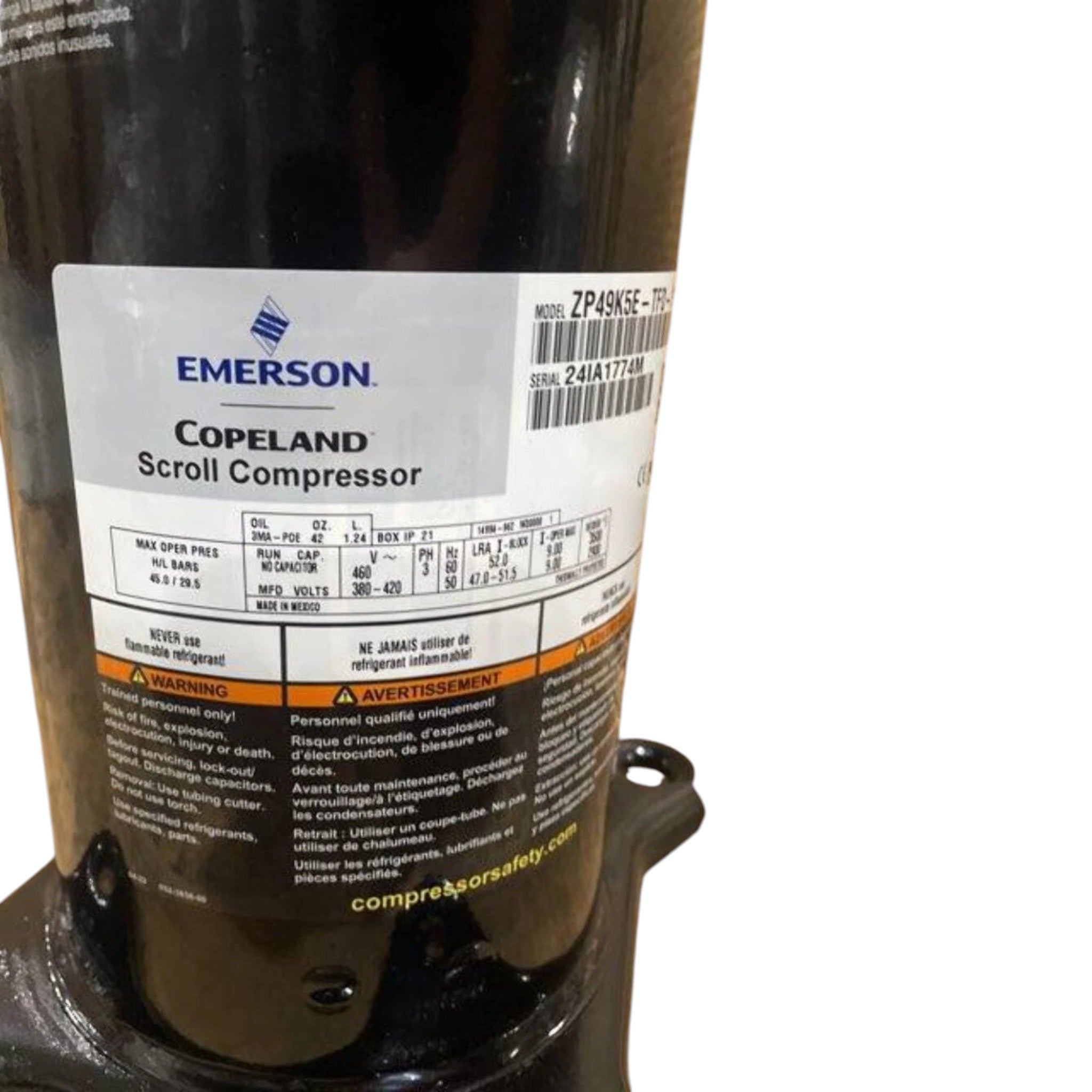 ZP49K5ETFD130 Copeland Scroll Compressor