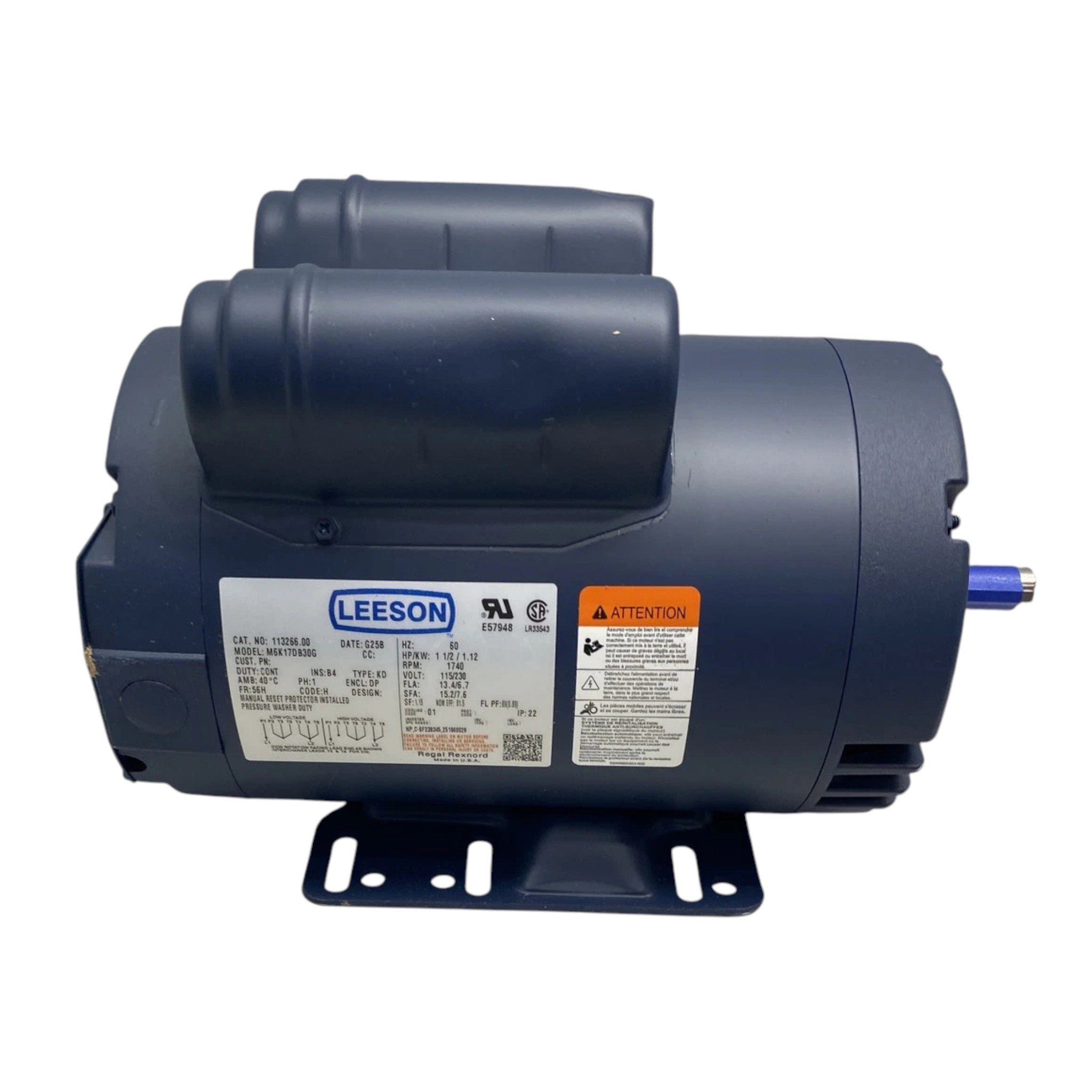 113266.00 Leeson Single-Phase AC Motor