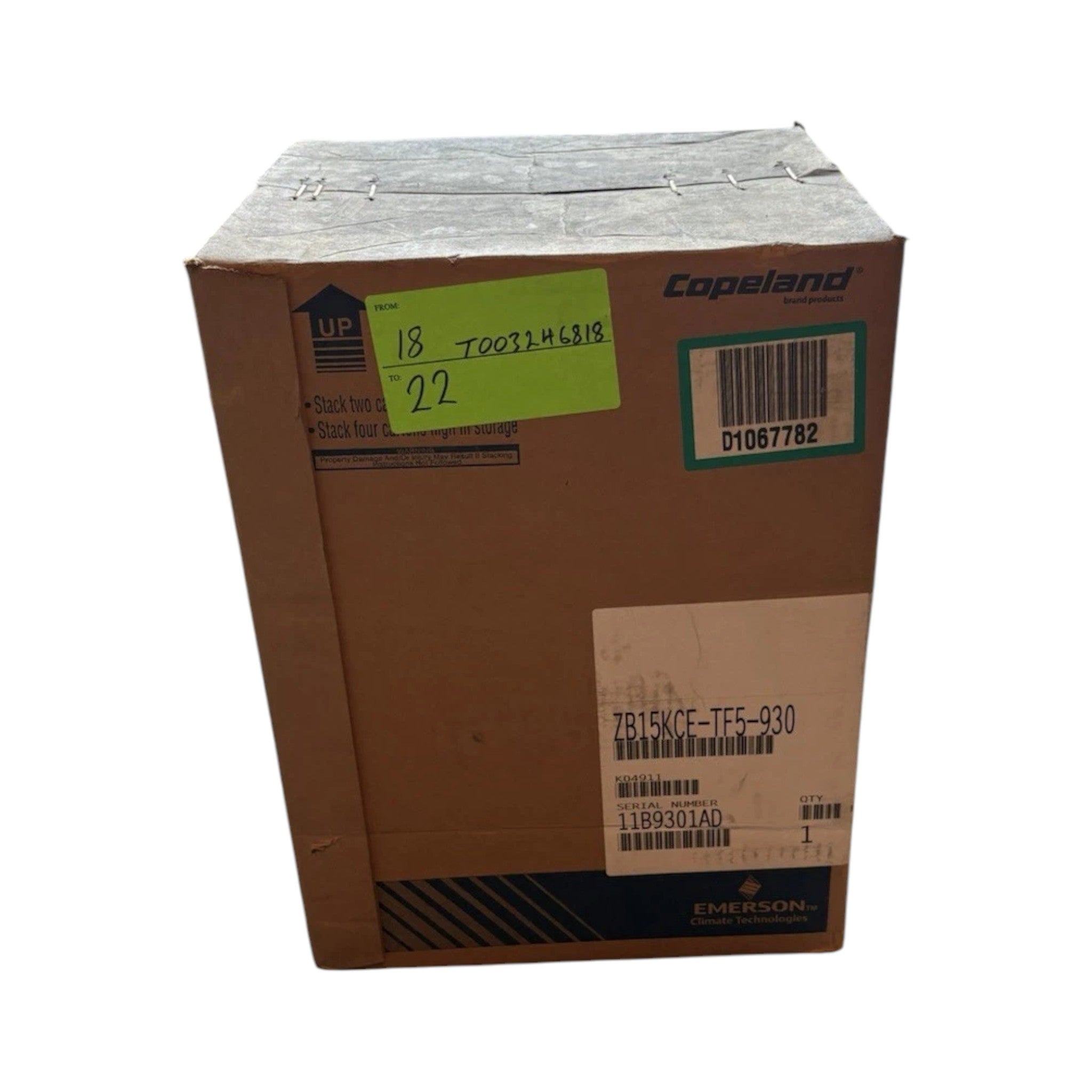 ZB15KCE-TF5-930 Genuine Copeland Scroll Compressor