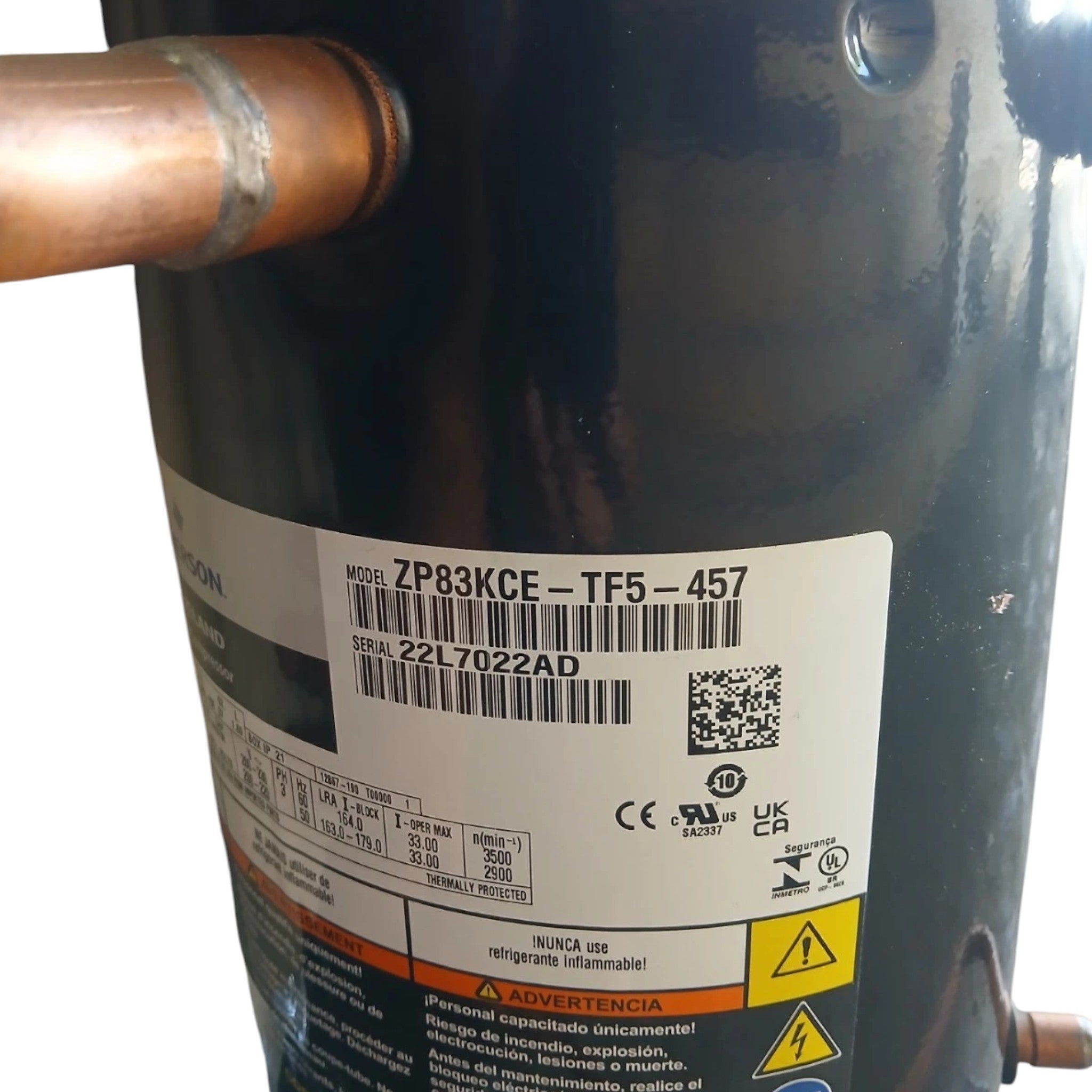 ZPT166KCETF5250 Genuine Copeland Scroll Compressor