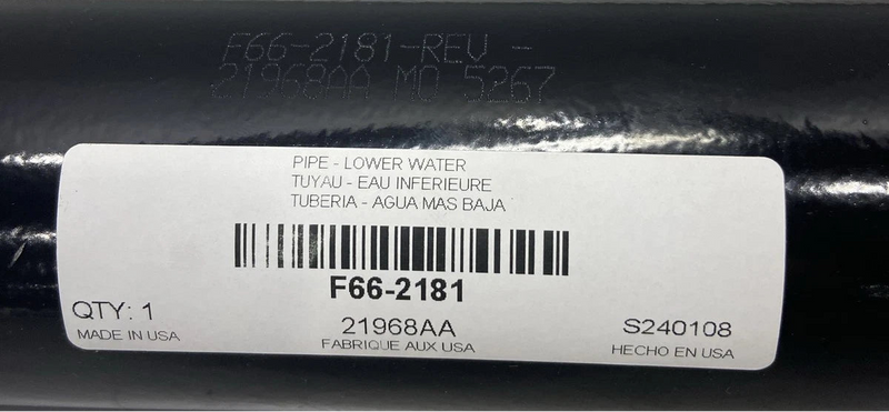 F66-2181 Genuine Kenworth Lower Water Pipe