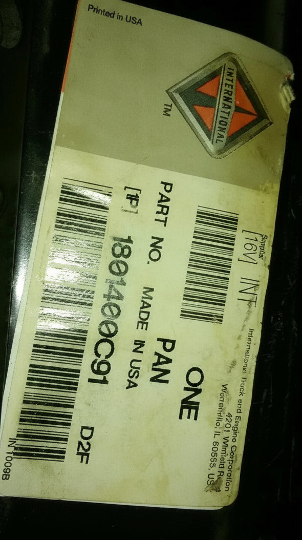 1801400C91 Genuine International Oil Pan
